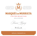 Label for Marqués de Murrieta Gran Reserva Limited Edition