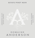 Label for Domaine Anderson Estate Pinot Noir