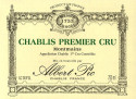 Label for Albert Pic Chablis Premier Cru Montmains