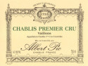Label for Albert Pic Chablis Premier Cru Vaillons