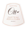 Label for Domaines Ott Château Romassan Bandol Rosé