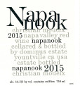 Label for Dominus Estate Napanook 2015