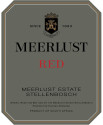 Label for Meerlust Estate Red