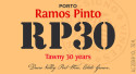 Label for Ramos Pinto 30-Year Tawny Non-Vintage