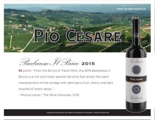 Sell Sheet for {materiallist:brand_name} Barbaresco Il Bricco DOCG 2015