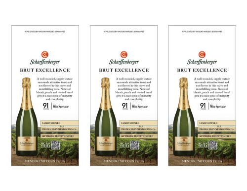 Shelf Talker for {materiallist:brand_name} Brut Excellence Non-Vintage