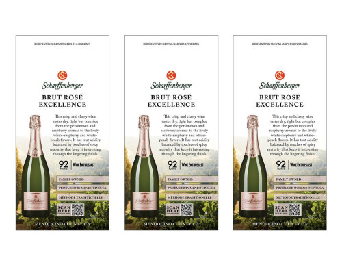 Shelf Talker for {materiallist:brand_name} Brut Rosé Excellence Non-Vintage