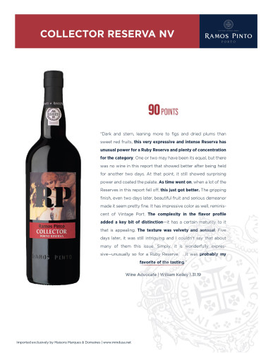 Sell Sheet for {materiallist:brand_name} Collector Reserva {materiallist:vintage}