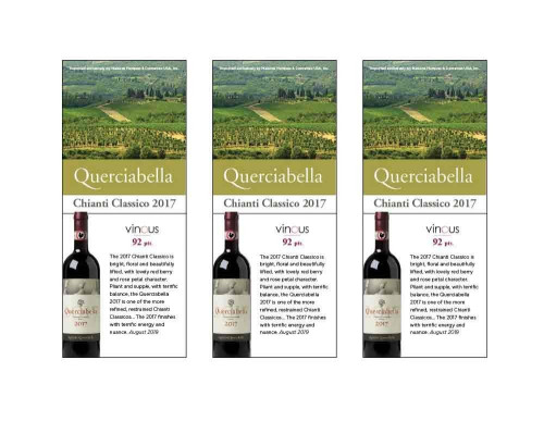 Shelf Talker for {materiallist:brand_name} Chianti Classico DOCG 2017