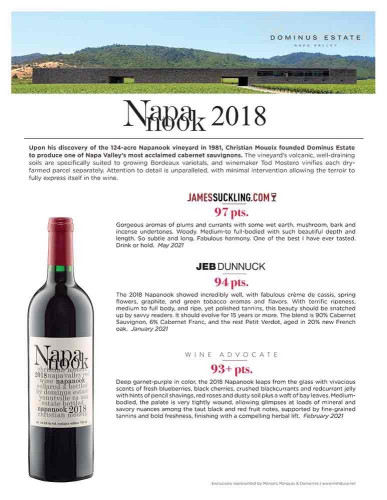 Sell Sheet for {materiallist:brand_name} Napanook 2018