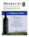 Sell Sheet for Meerlust Estate Rubicon 2015
