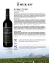 Sell Sheet for Meerlust Estate Rubicon 2017