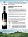 Sell Sheet for Pio Cesare Barbaresco DOCG 2017