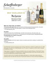 Sell Sheet for Scharffenberger Cellars Brut Excellence Non-Vintage