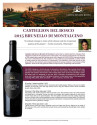 Sell Sheet for Castiglion del Bosco Brunello di Montalcino 2015